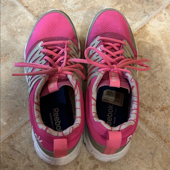 Reebok Women's Pink & Silver Sneakers - Picture 2 of 7